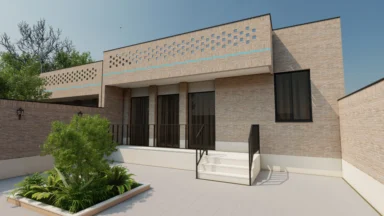 پروژه ساختمانی و معماری مجموعه مسکونی روستای ظفرقند