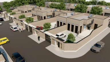 پروژه ساختمانی و معماری مجموعه مسکونی روستای ظفرقند