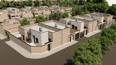 پروژه ساختمانی و معماری مجموعه مسکونی روستای ظفرقند