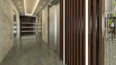 پروژه ساختمانی و معماری مجتمع مسکونی باهنر