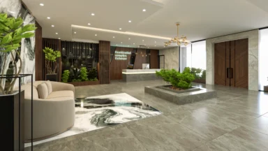 پروژه ساختمانی و معماری مجتمع مسکونی باهنر